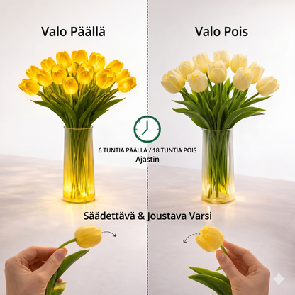 Tunnelmallinen tulppaanilamppu – luo lämmin ja kotoisa tunnelma