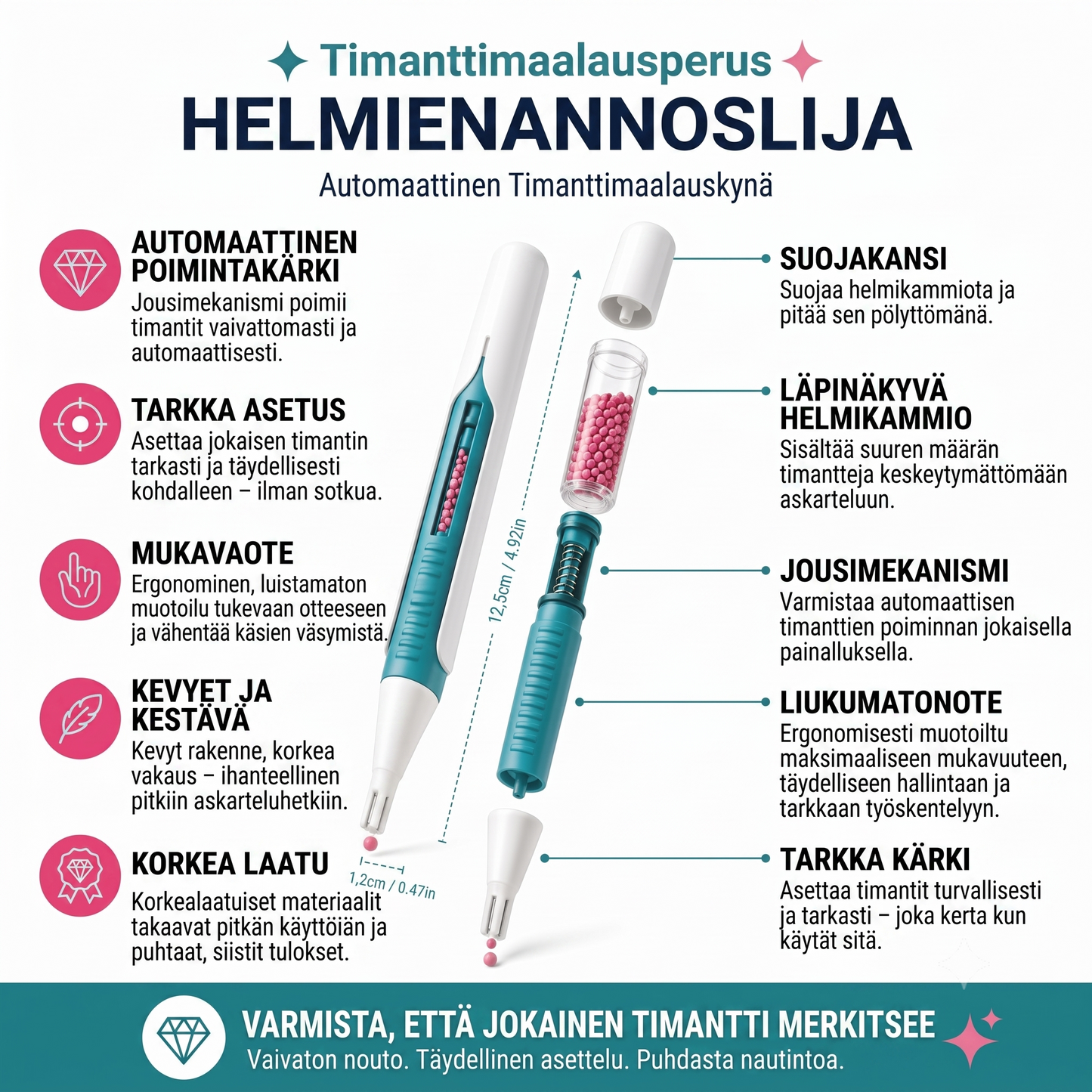 Automaattinen timanttimaalauskynä