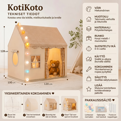 CozyHouse-leikiteltapassi talon muodossa