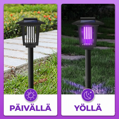 Aurinkokennokäyttöinen hyönteishävittäjä ulkokäyttöön