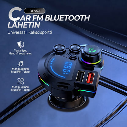 FM Bluetooth -lähetin autoon handsfree-puheluilla