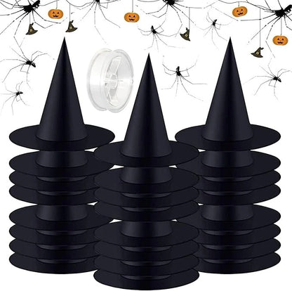 Leijuvat noidanhatut Halloween-koristeluun
