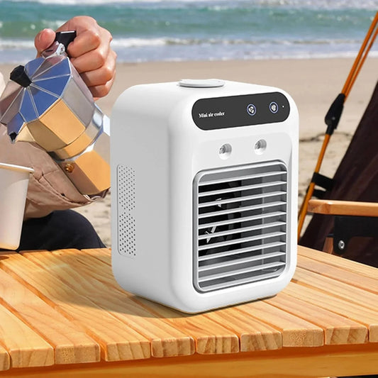 Kannettava 3-in-1 ilmastointilaite johdottomalla viilennyksellä ja raikkaalla ilmalla
