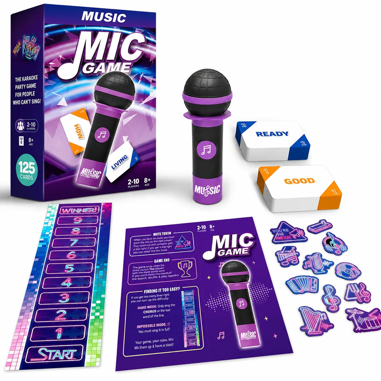 Music Mic Game -juhlapeli mikrofonilla