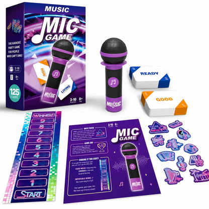 Music Mic Game -juhlapeli mikrofonilla