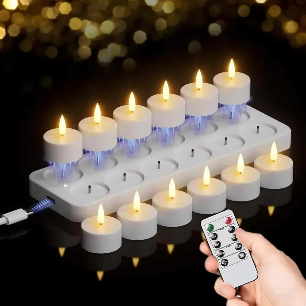 Ladattavat LED-kynttilät