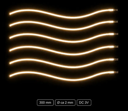 LumiNoodles leikattavat joustavat LED-filamentit