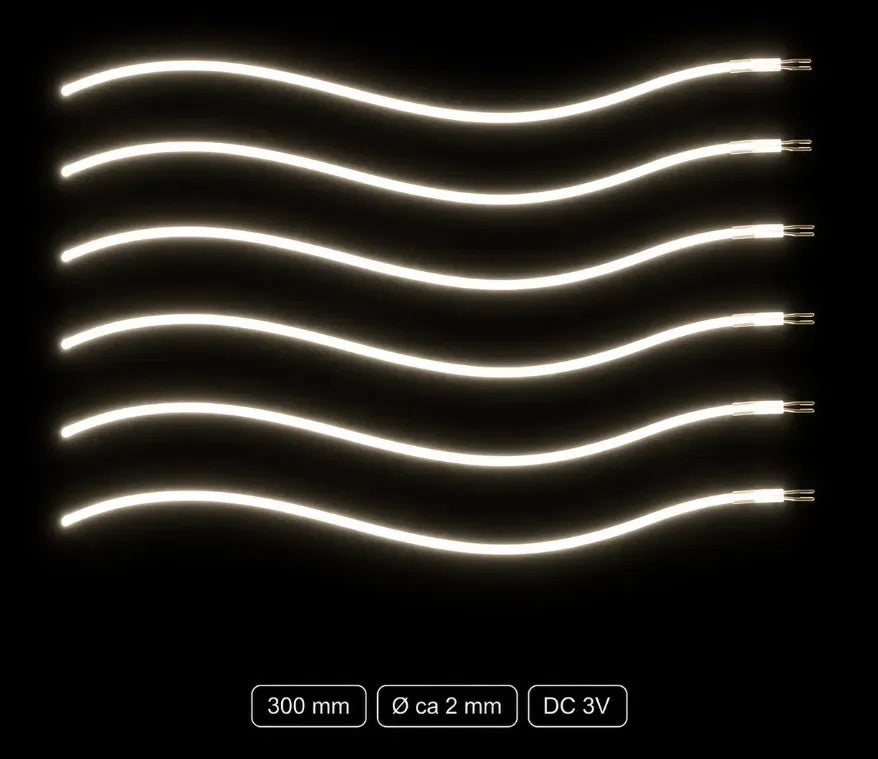 LumiNoodles leikattavat joustavat LED-filamentit