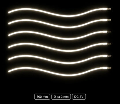 LumiNoodles leikattavat joustavat LED-filamentit