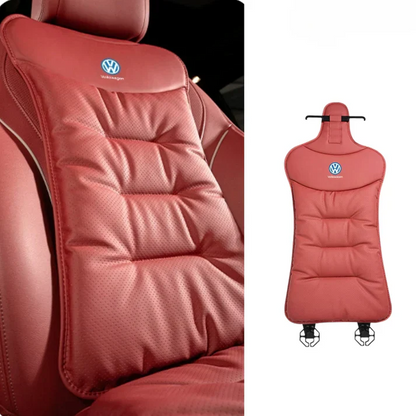 Ergonominen auton ristiselän tuki logolla