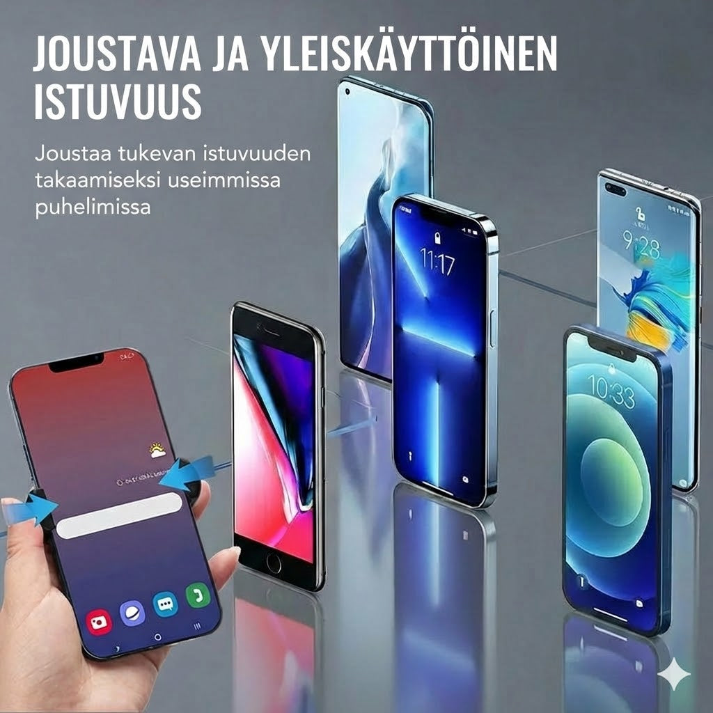 Kaksoisrengas kolmelle sormelle ja takakiinnike