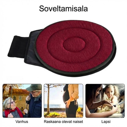 360° kääntyvä istuintyyny – muistivaahtoinen kääntöalusta autoon