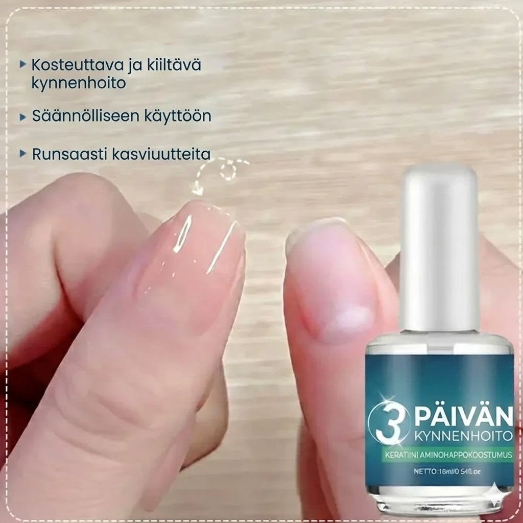 Korkeakiiltoinen nopeasti kuivuva kynsiöljy