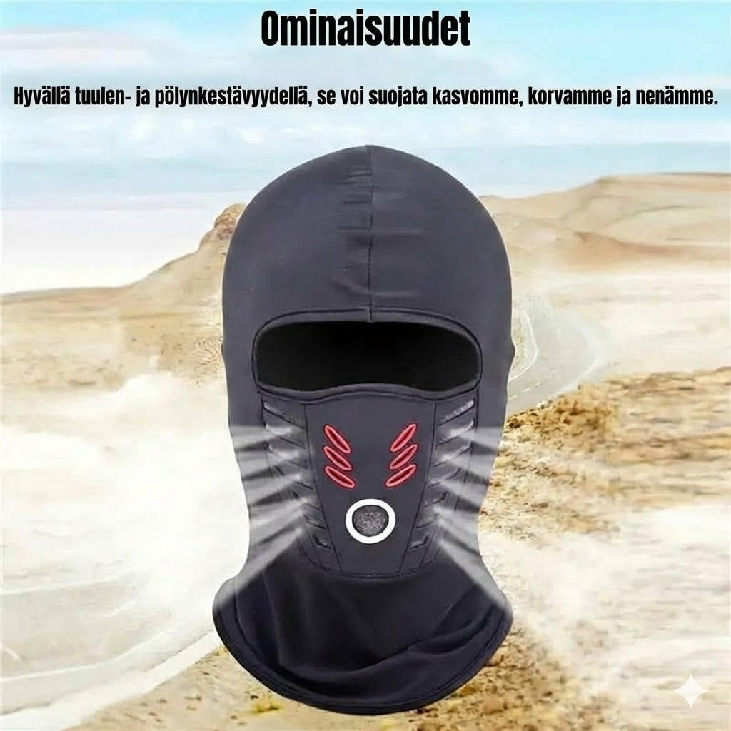 Unisex tuulenpitävä ja lämmin kokokasvomaski