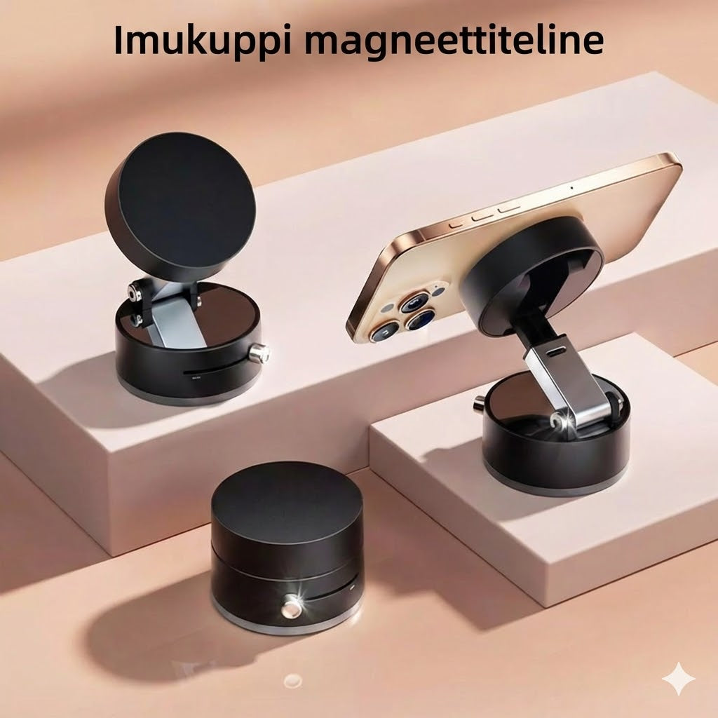 Taitettava kannettava magneettinen puhelinteline